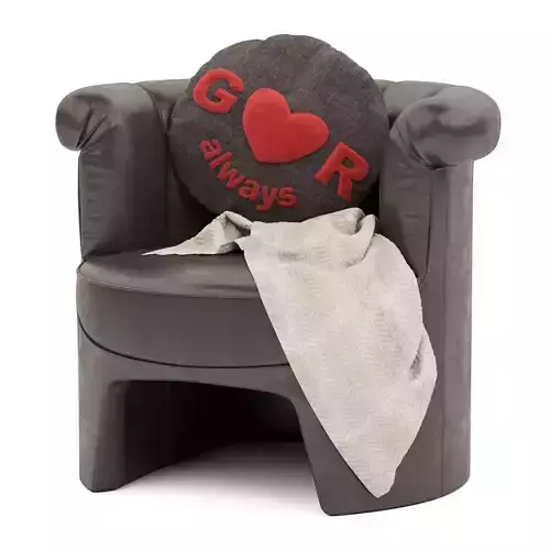 Classic Round Armchair 3D model