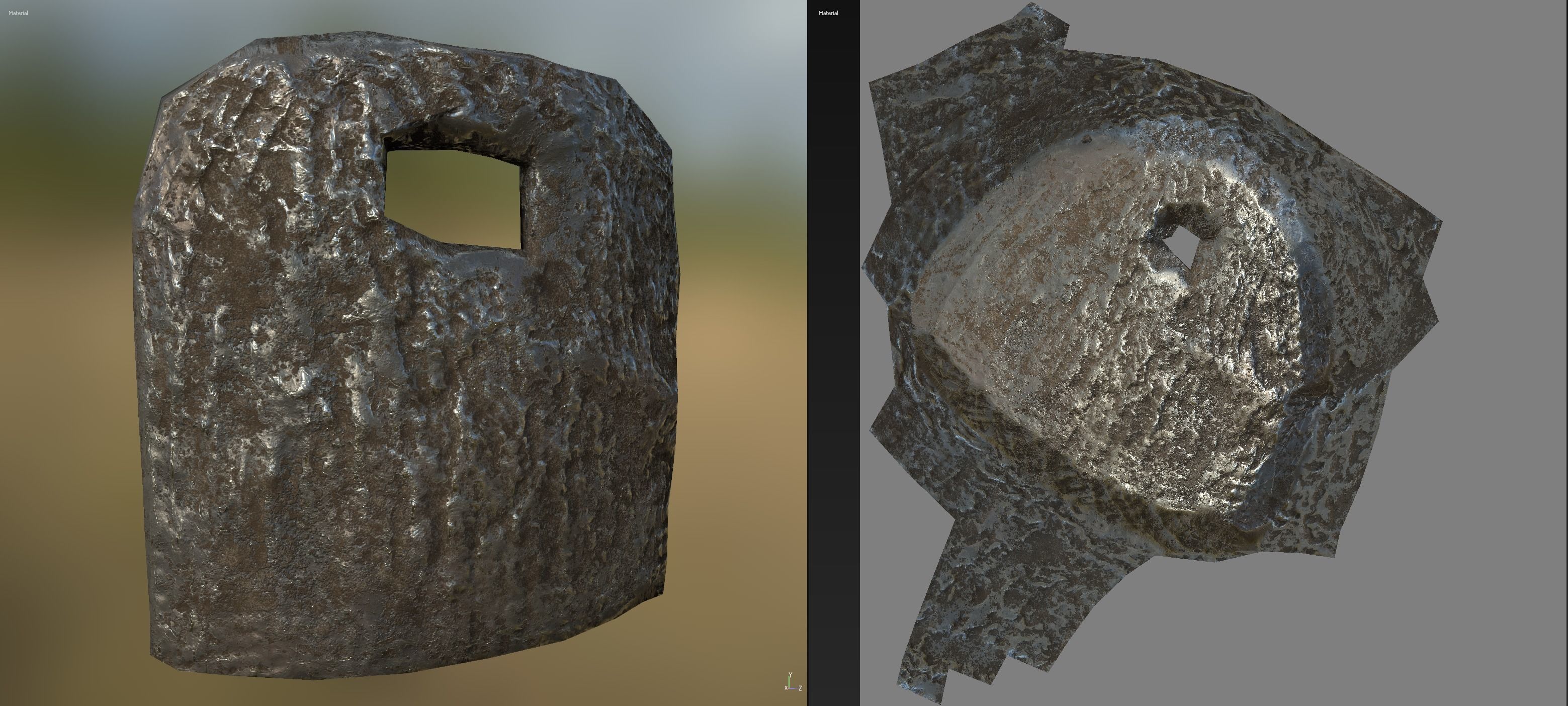 Forge and Anvil Combo HD 4k PBR Ready Textures LOW POLY Low-poly 3D model_7
