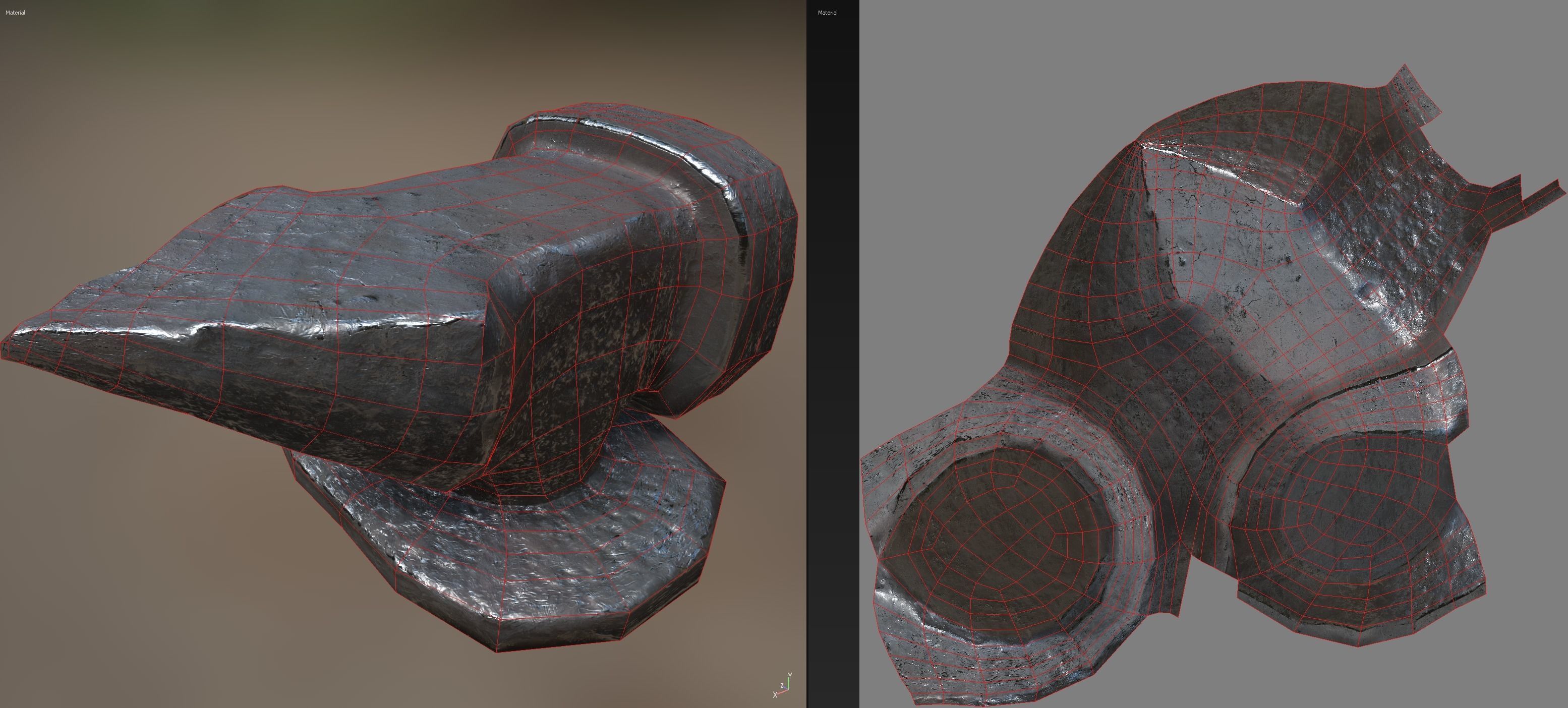Forge and Anvil Combo HD 4k PBR Ready Textures LOW POLY Low-poly 3D model_8