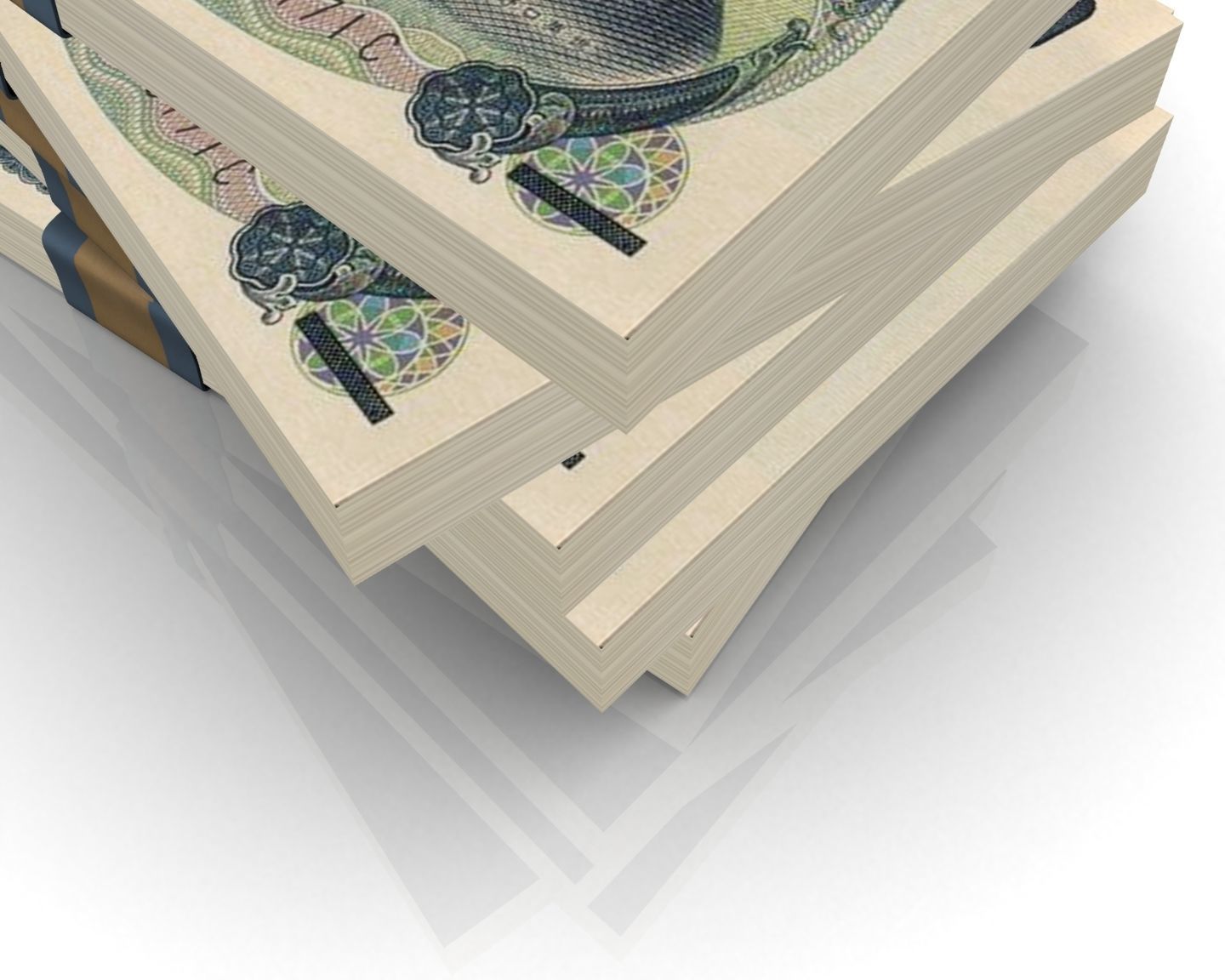 Yen Stack 3D model  Low-poly 3D model_4