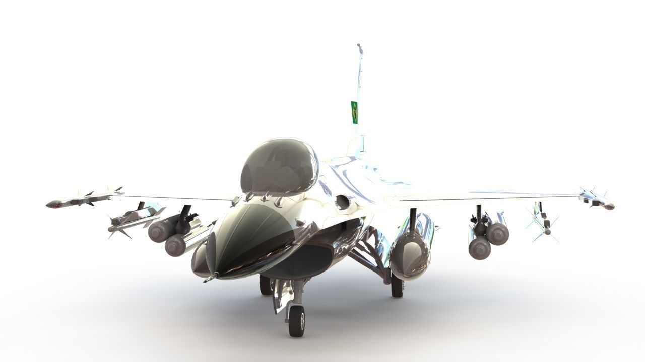 F-16 Fighting Falcon Free low-poly 3D model_1