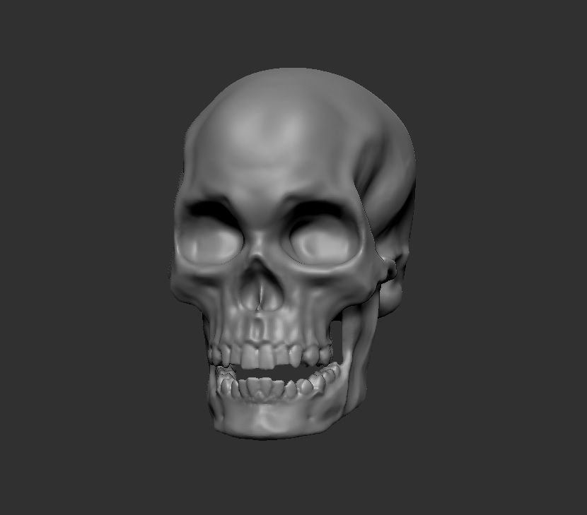 Printable Skull 3D print model_4