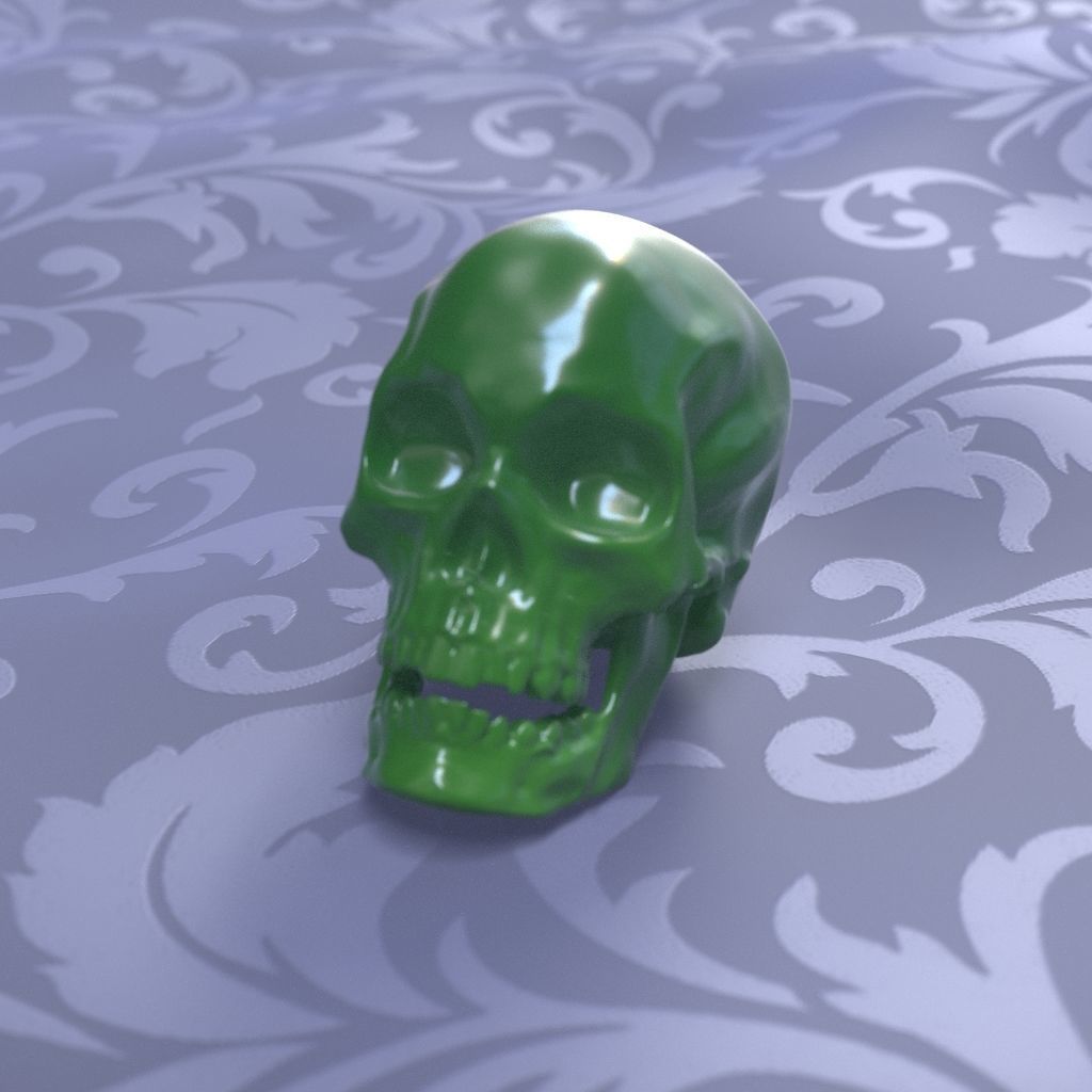 Printable Skull 3D print model_2