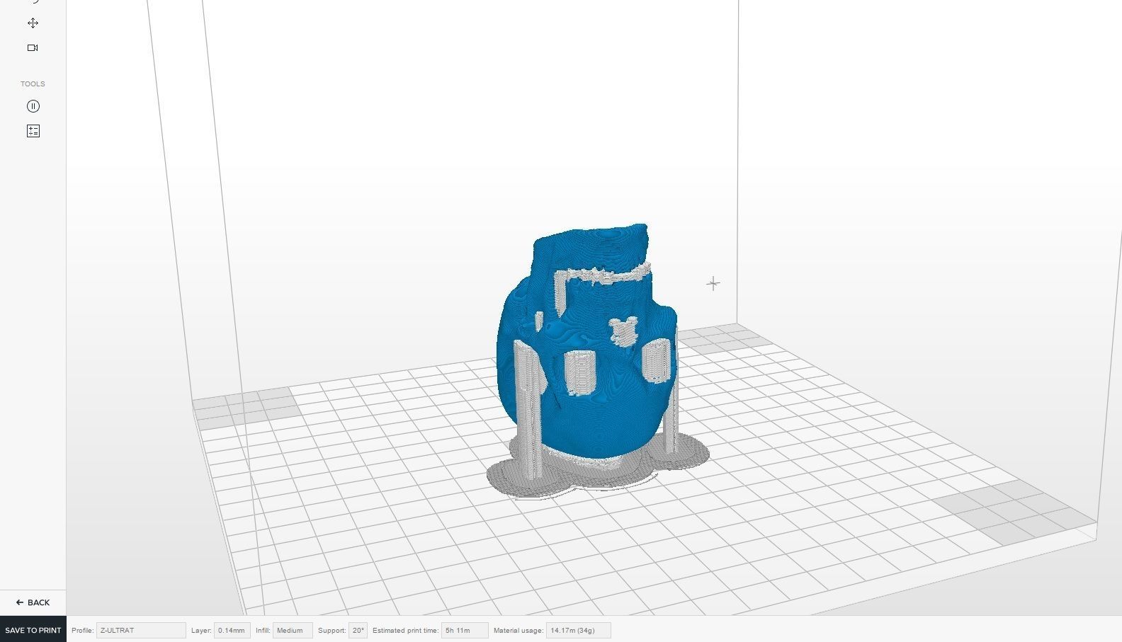 Printable Skull 3D print model_9