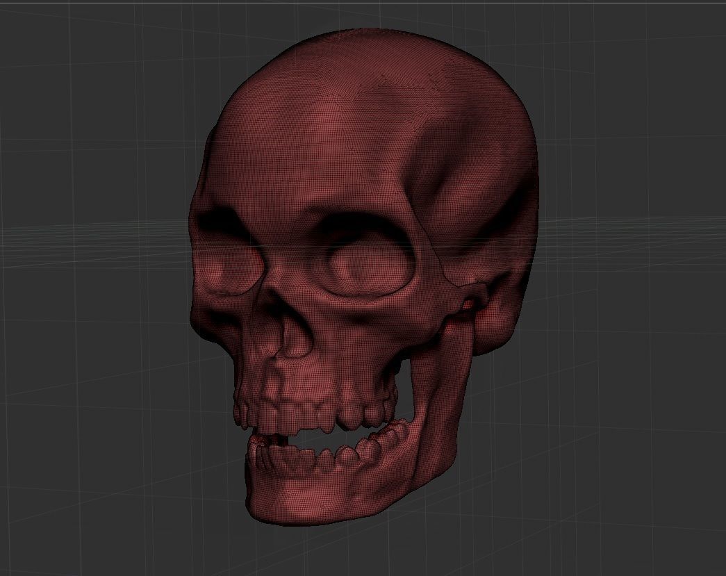 Printable Skull 3D print model_10