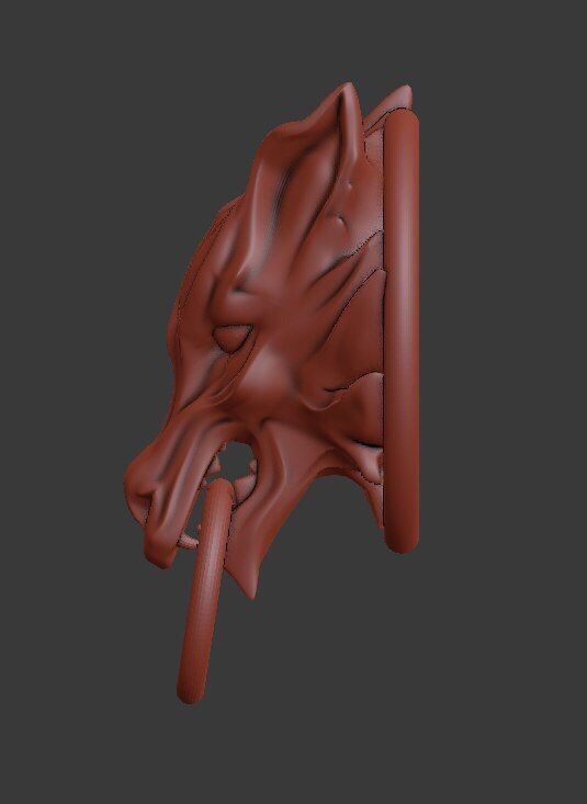 Final Fantasy VII Advent Children Clouds wolf emblem Fenrir  3D print model_1