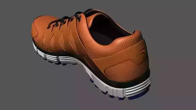 SportShoe orange running shoe