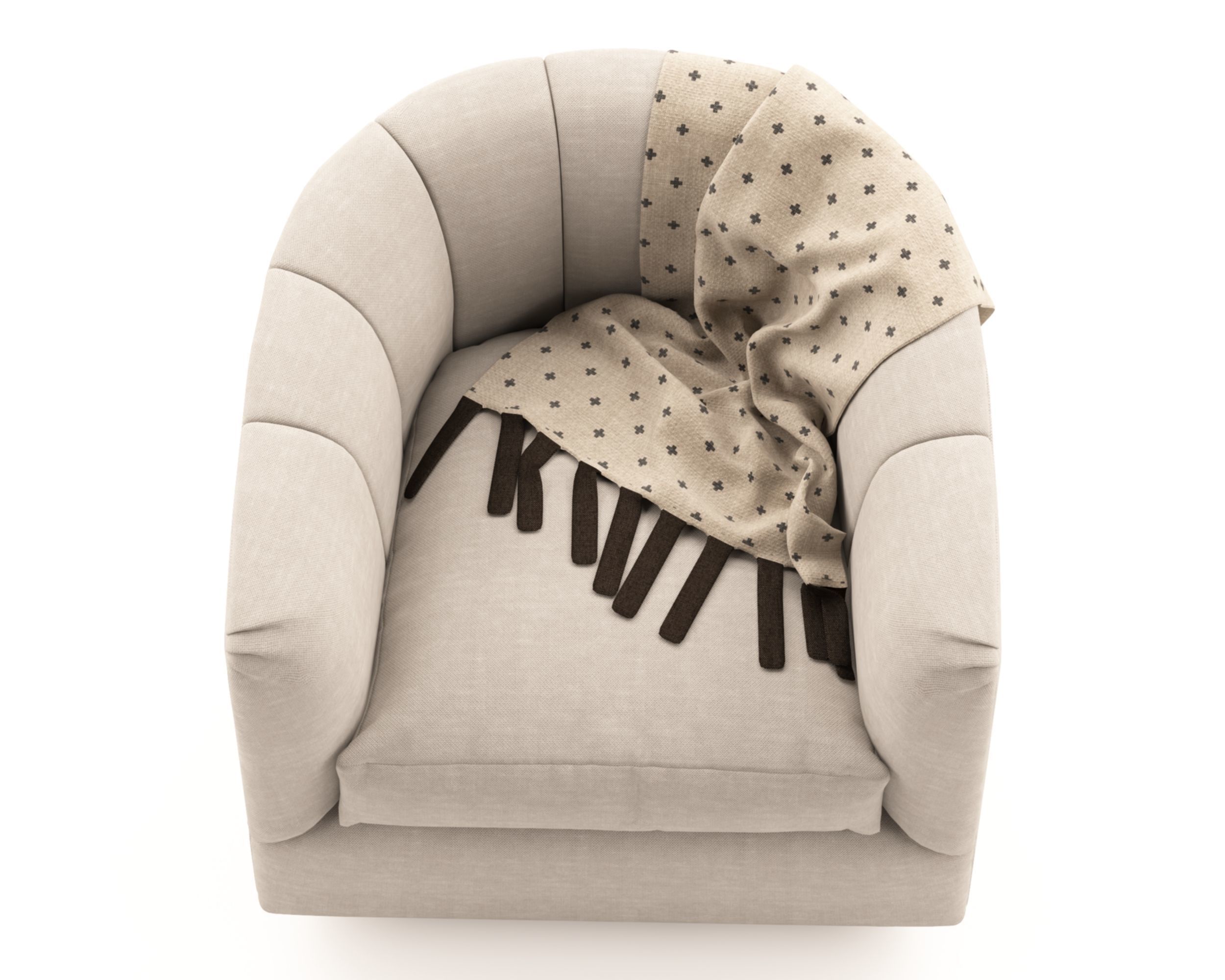 ABBY Lounge Armchair 3D model_3