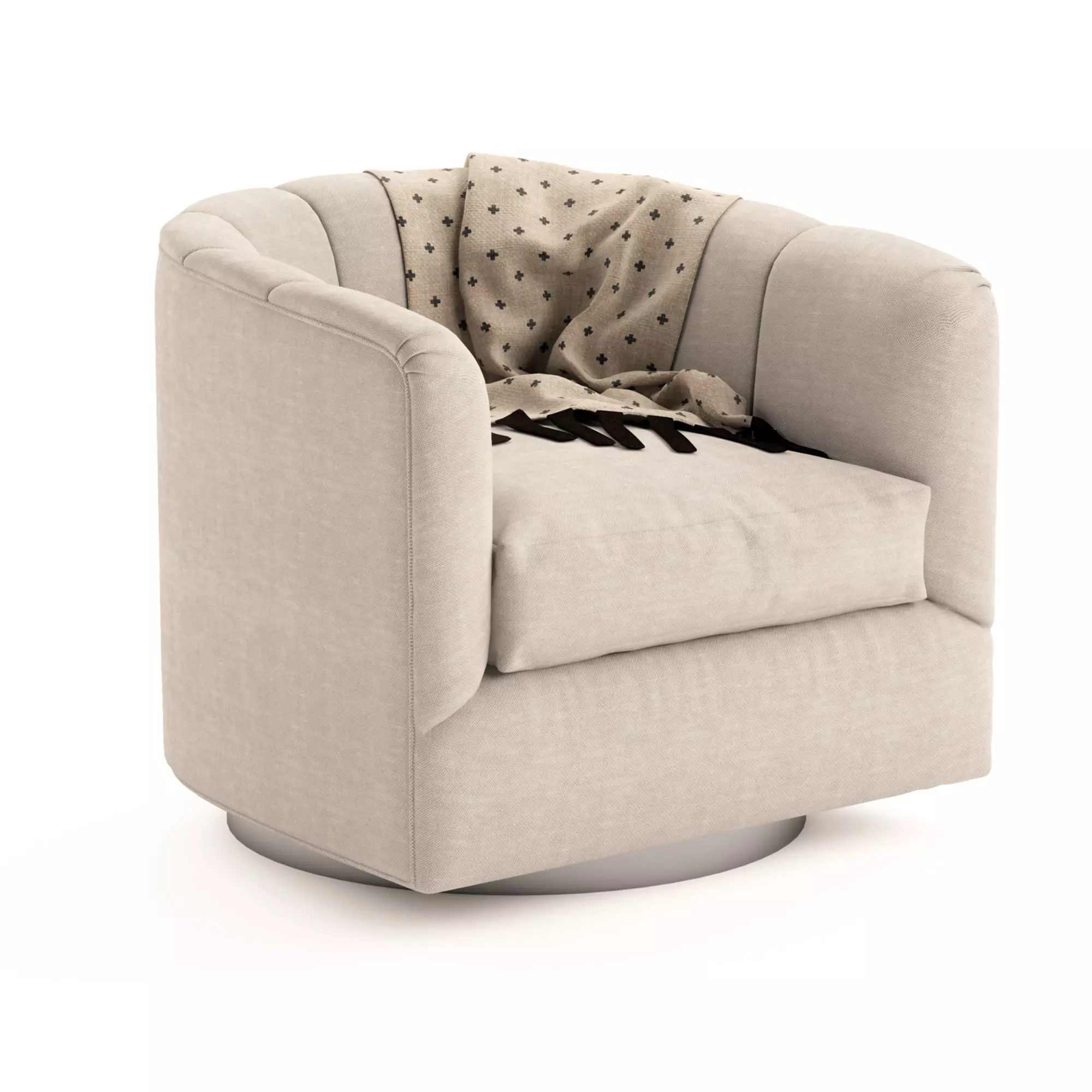 ABBY Lounge Armchair 3D model_0