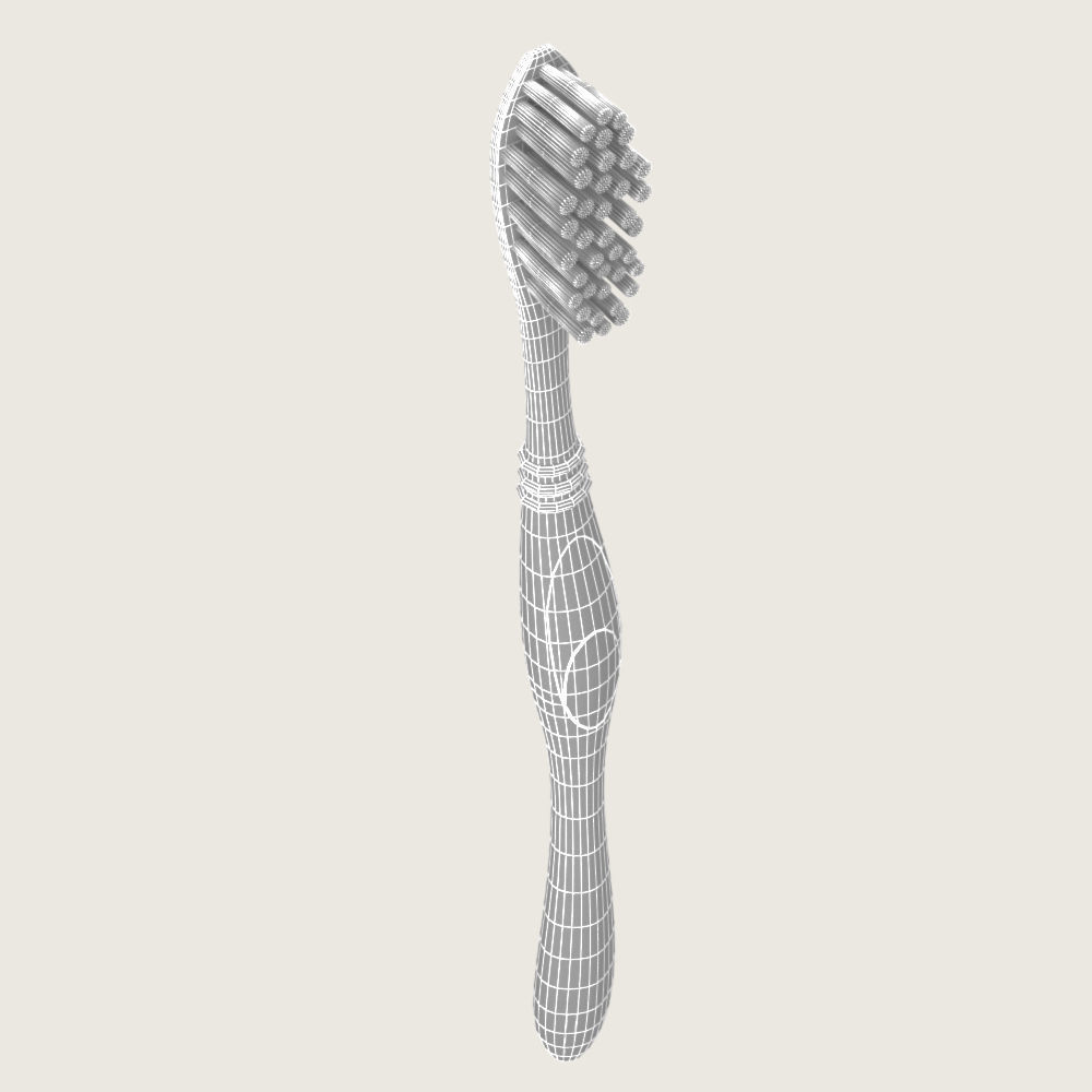 Generic Toothbrush Low-poly 3D model_3