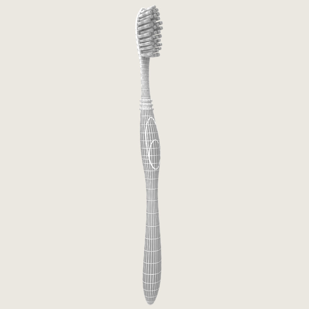 Generic Toothbrush Low-poly 3D model_2