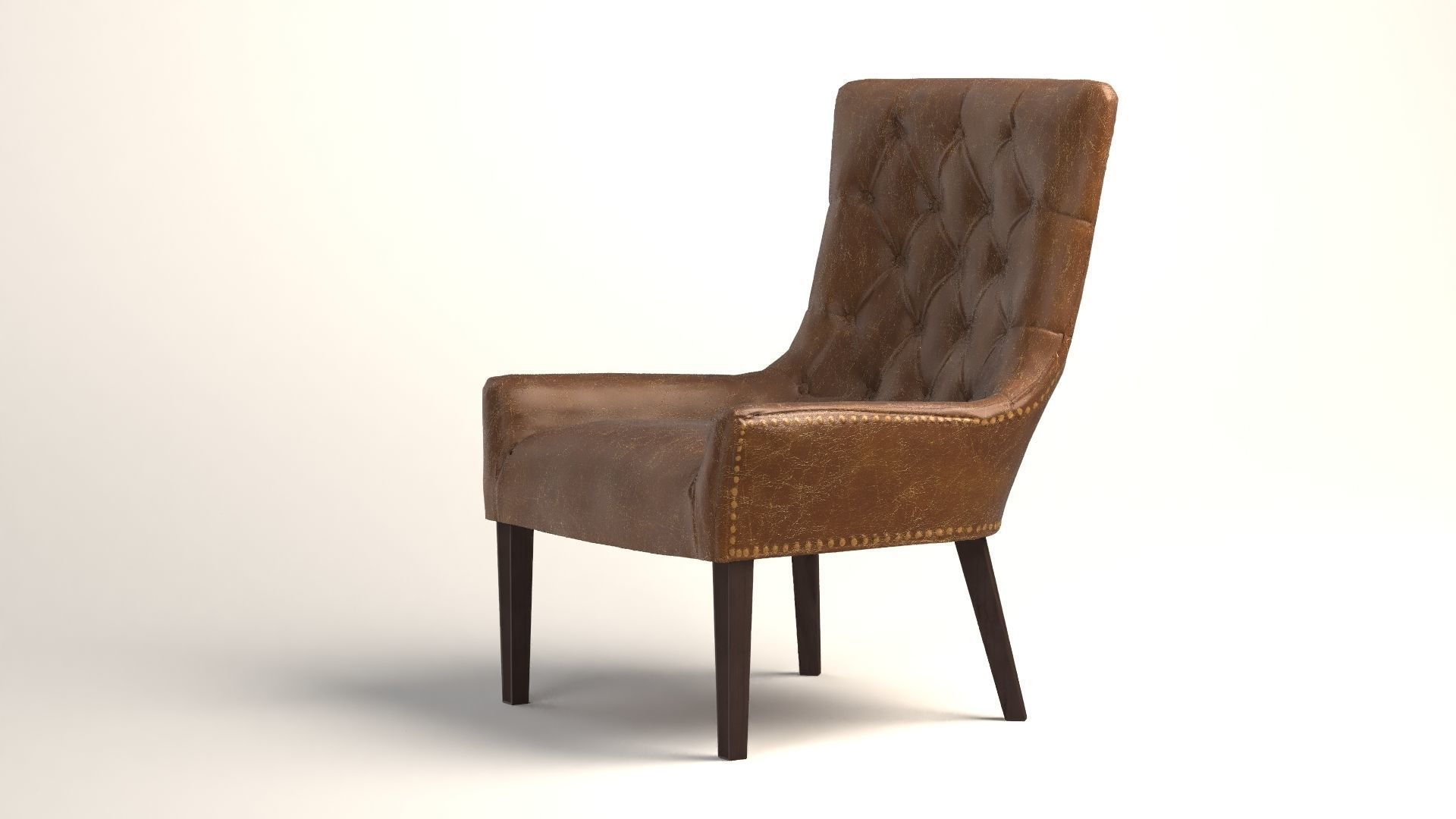 Hayes Tufted Leather VR Low-poly 3D model_7
