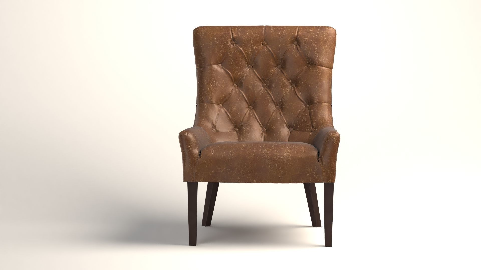 Hayes Tufted Leather VR Low-poly 3D model_6
