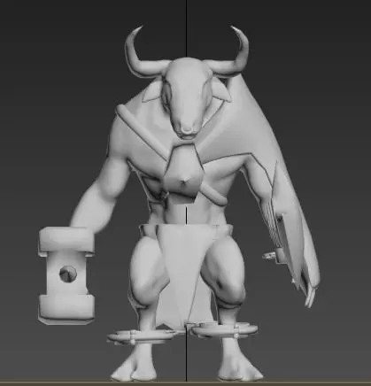 Minotaur bull 3D print model
