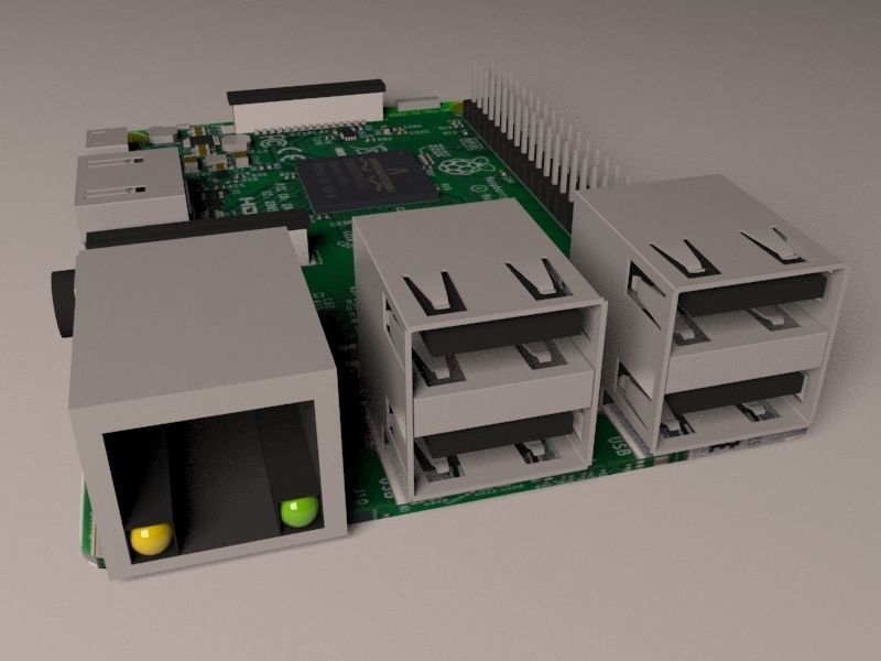 Raspberry Pi 3 Model B 3D model_7