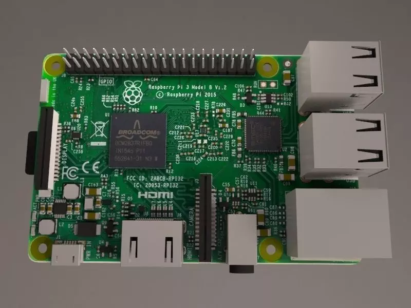 Raspberry Pi 3 Model B 3D model_0