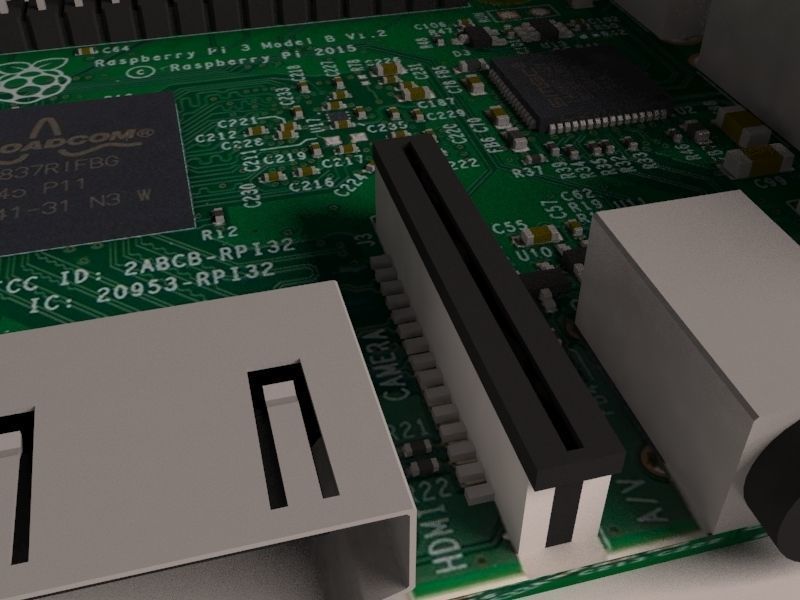 Raspberry Pi 3 Model B 3D model_4