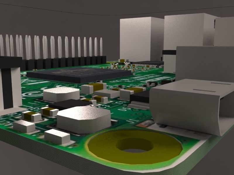 Raspberry Pi 3 Model B 3D model_3