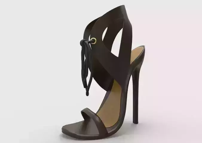 High Heel Low-poly 3D model