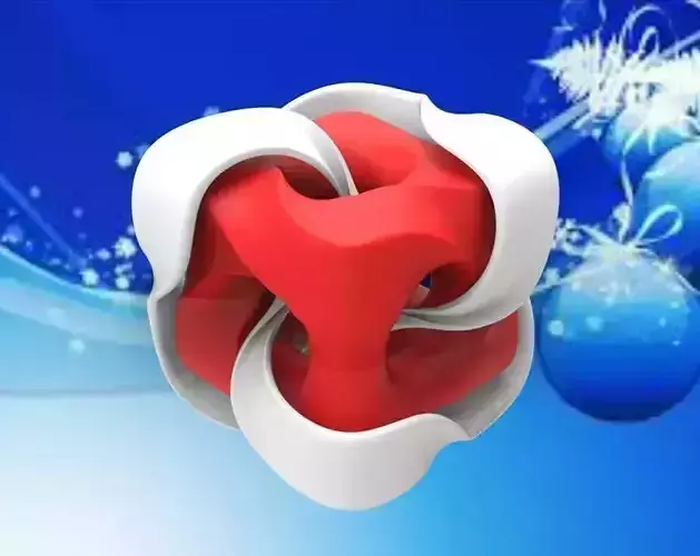 X-MAS TWISTED MOBIUS CUBE GIFTS 3D print model