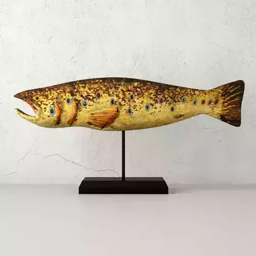 Hand Carved Wooden Fish 2