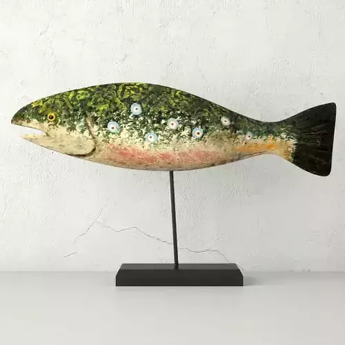 Hand Carved Wooden Fish