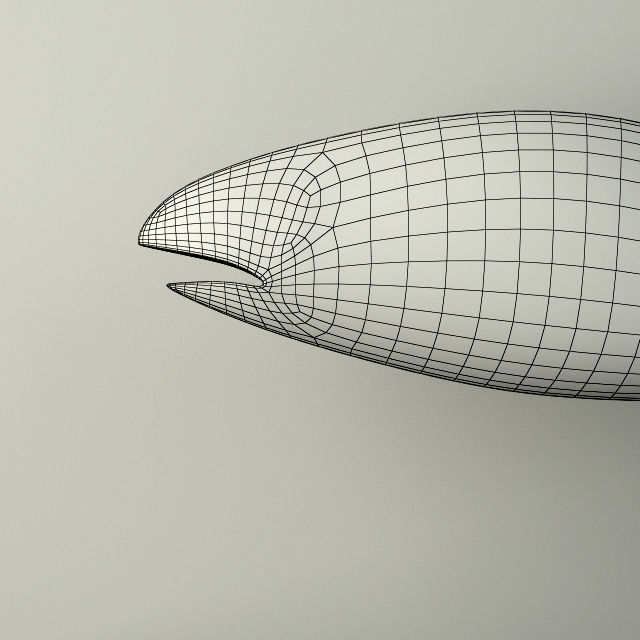 Hand Carved Wooden Fish 3D model_3