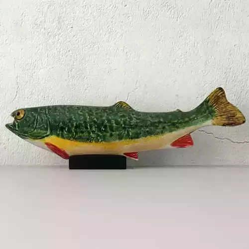 Sculpture Pottery Rainbow Trout