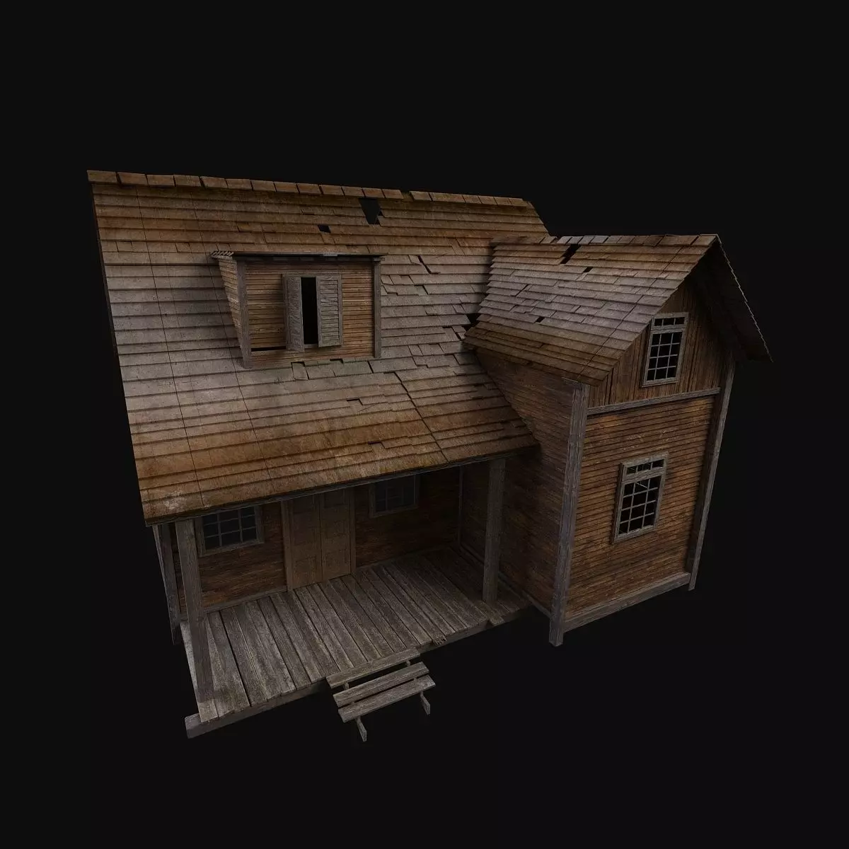 Old House 3D model_0