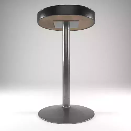 Classic Bar Stool with Leather Seat