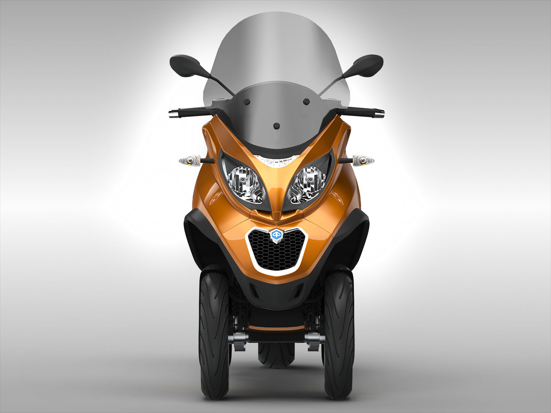 Piaggio MP3 Scooter 2016 3D model_4