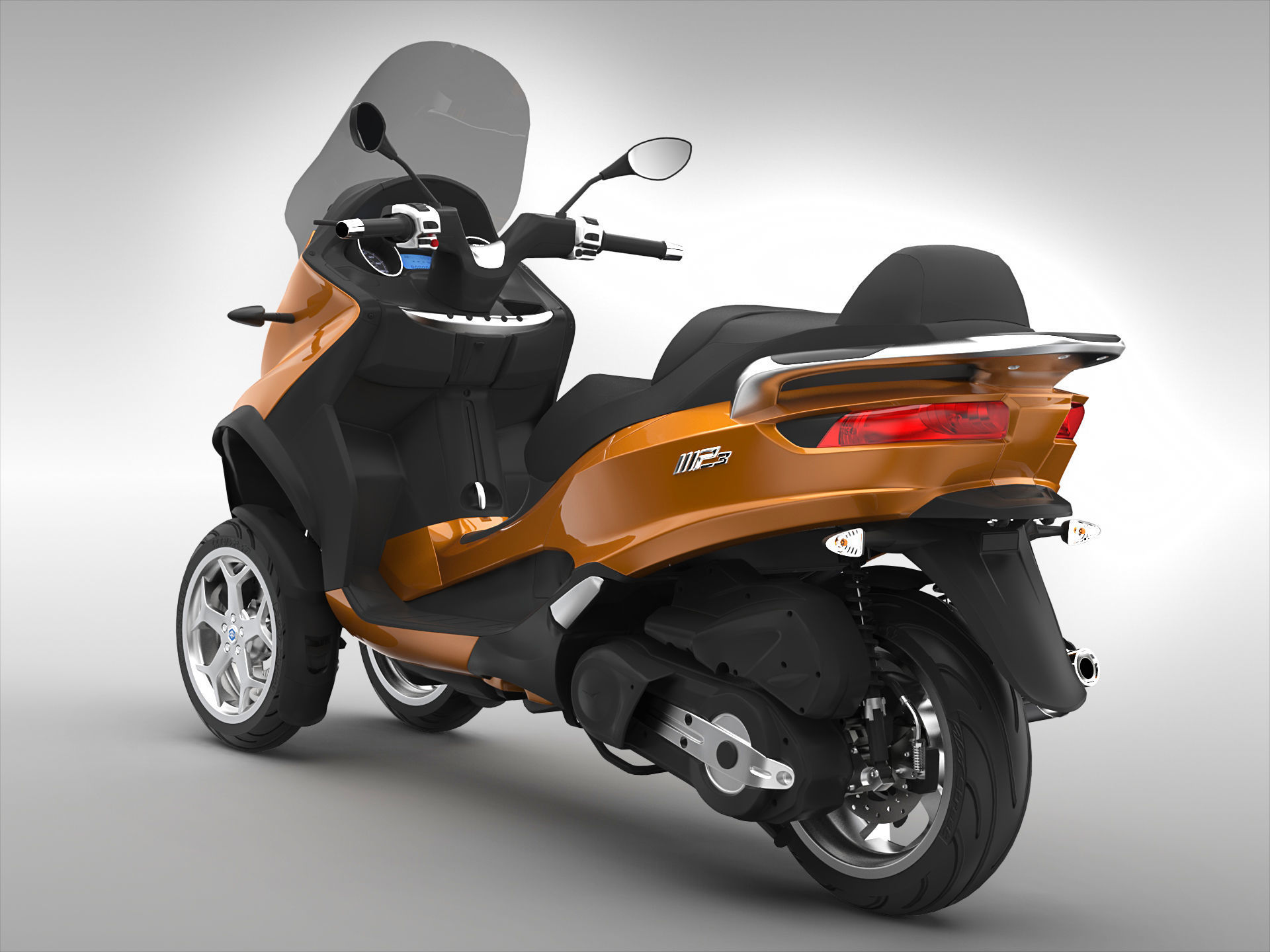 Piaggio MP3 Scooter 2016 3D model_1