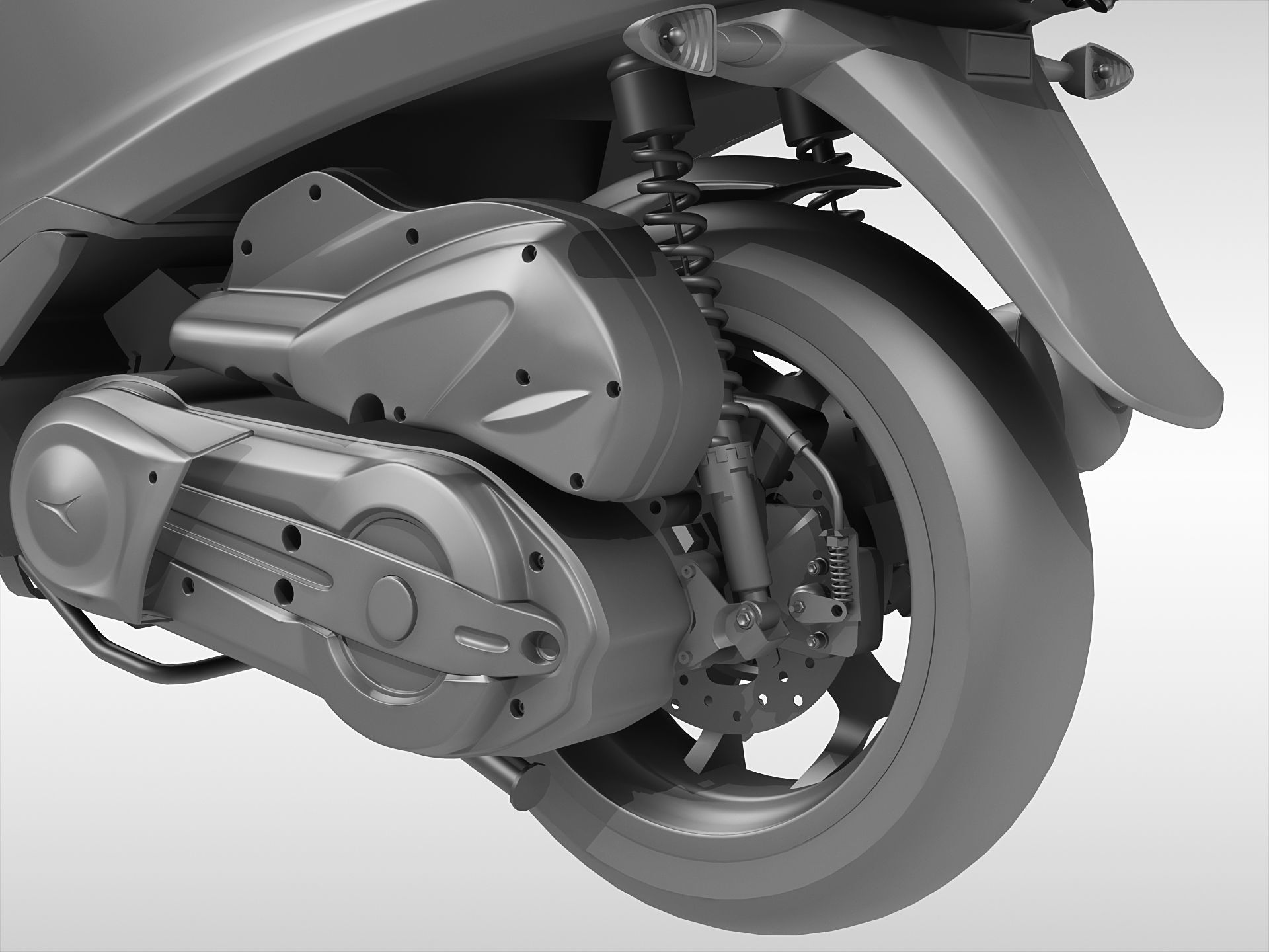 Piaggio MP3 Scooter 2016 3D model_13