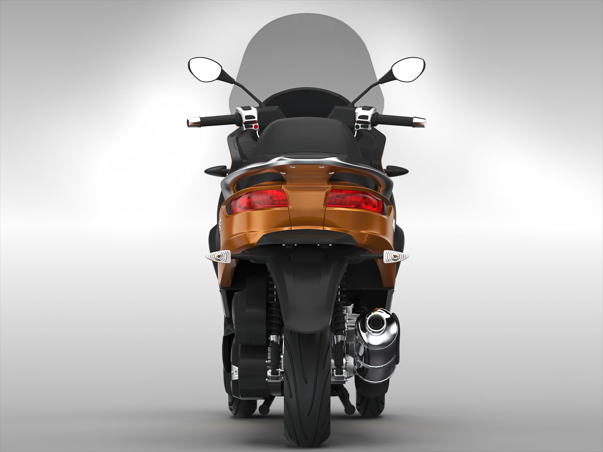 Piaggio MP3 Scooter 2016 3D model_5