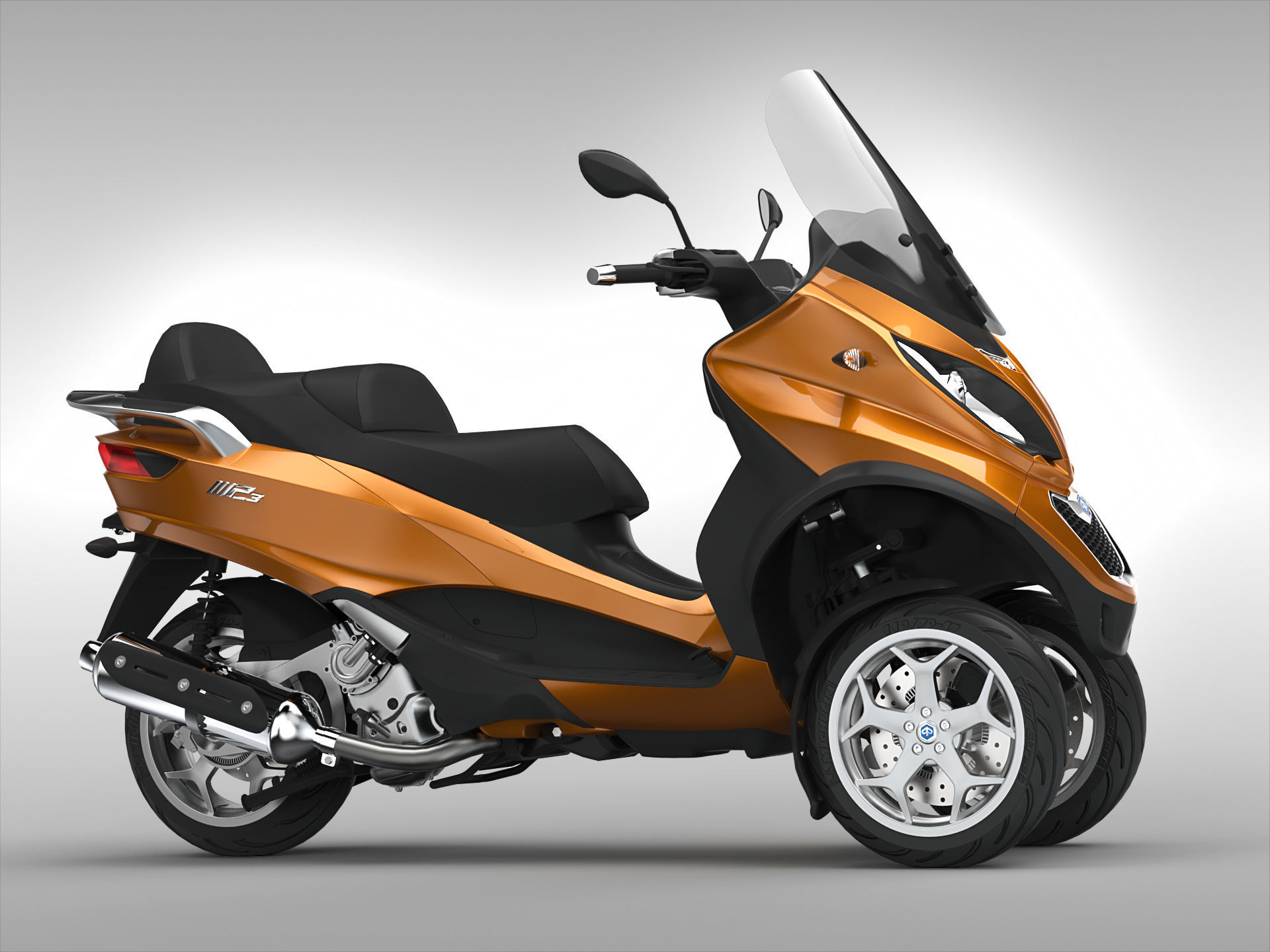 Piaggio MP3 Scooter 2016 3D model_2