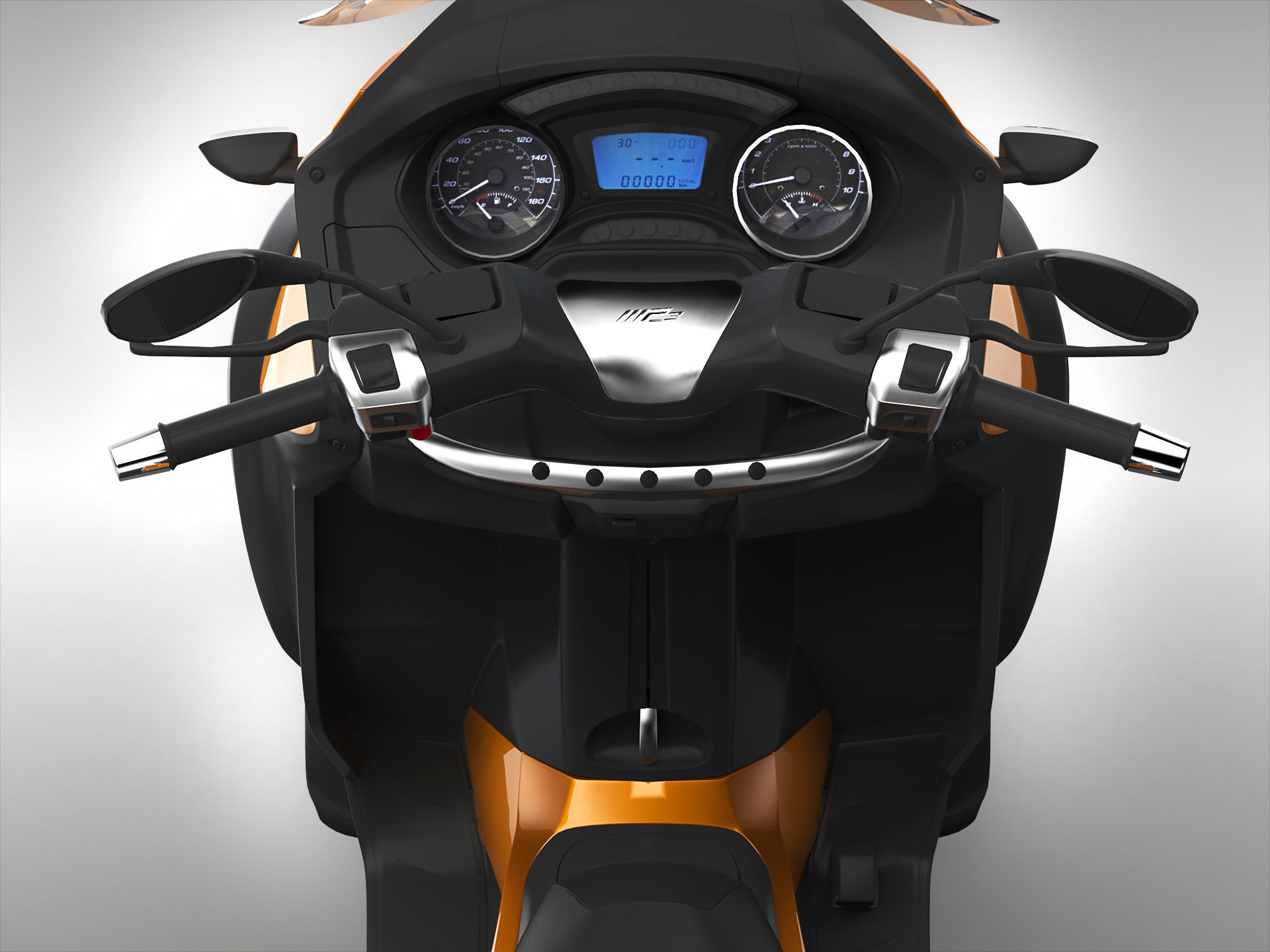 Piaggio MP3 Scooter 2016 3D model_6