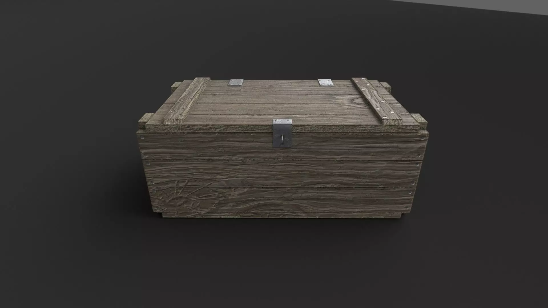 Wooden Crate Game-Ready Low-poly 3D model_0