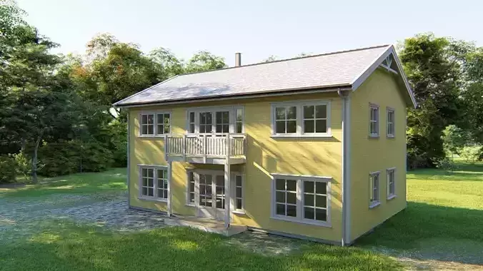 Traditional scandinavian house