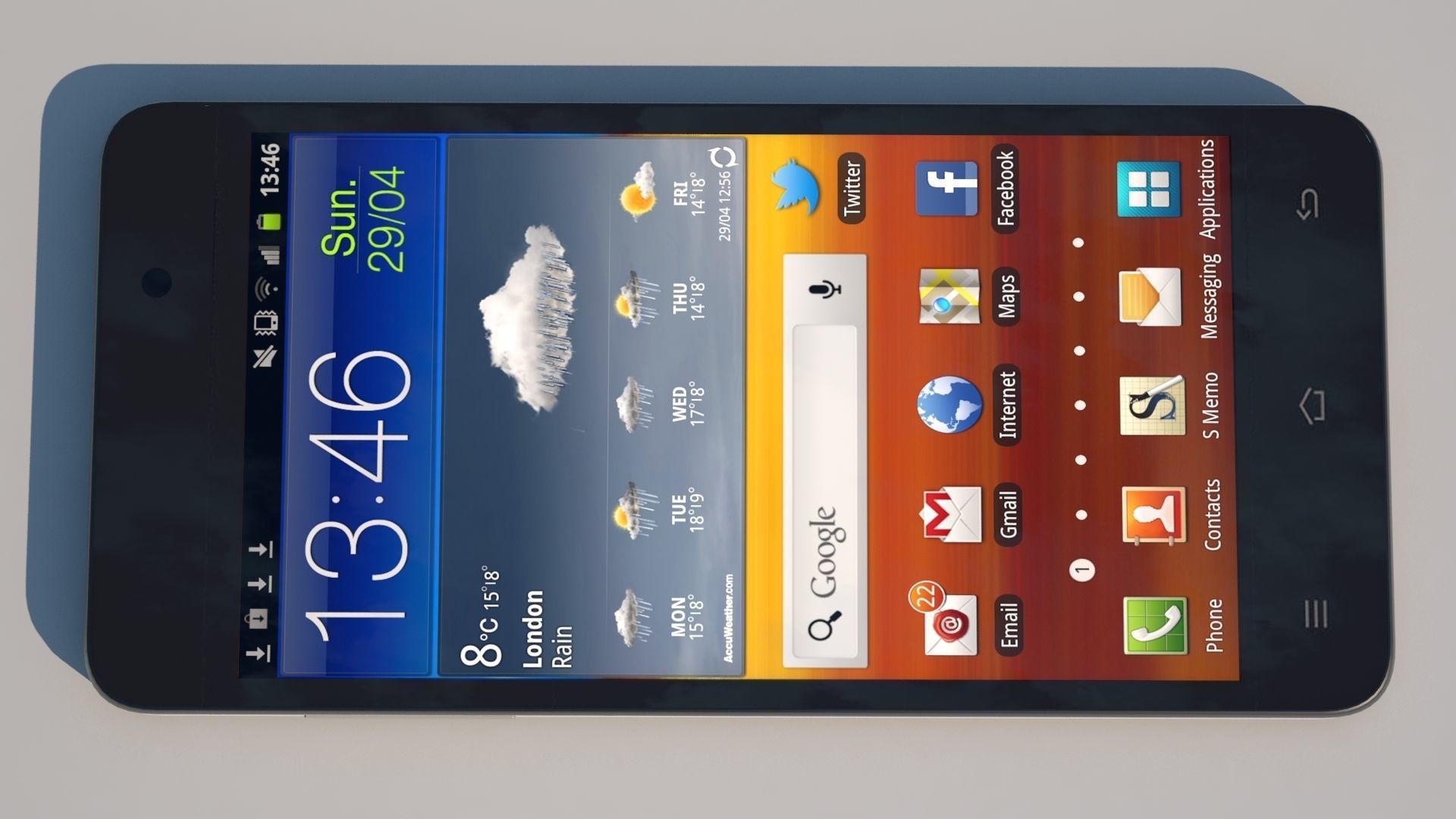 Zopo ZP980 PLUS smatphone Low-poly 3D model_6