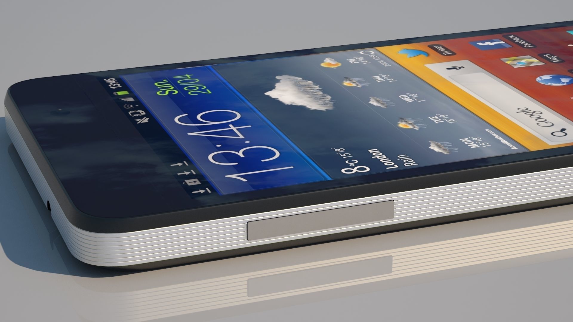 Zopo ZP980 PLUS smatphone Low-poly 3D model_7