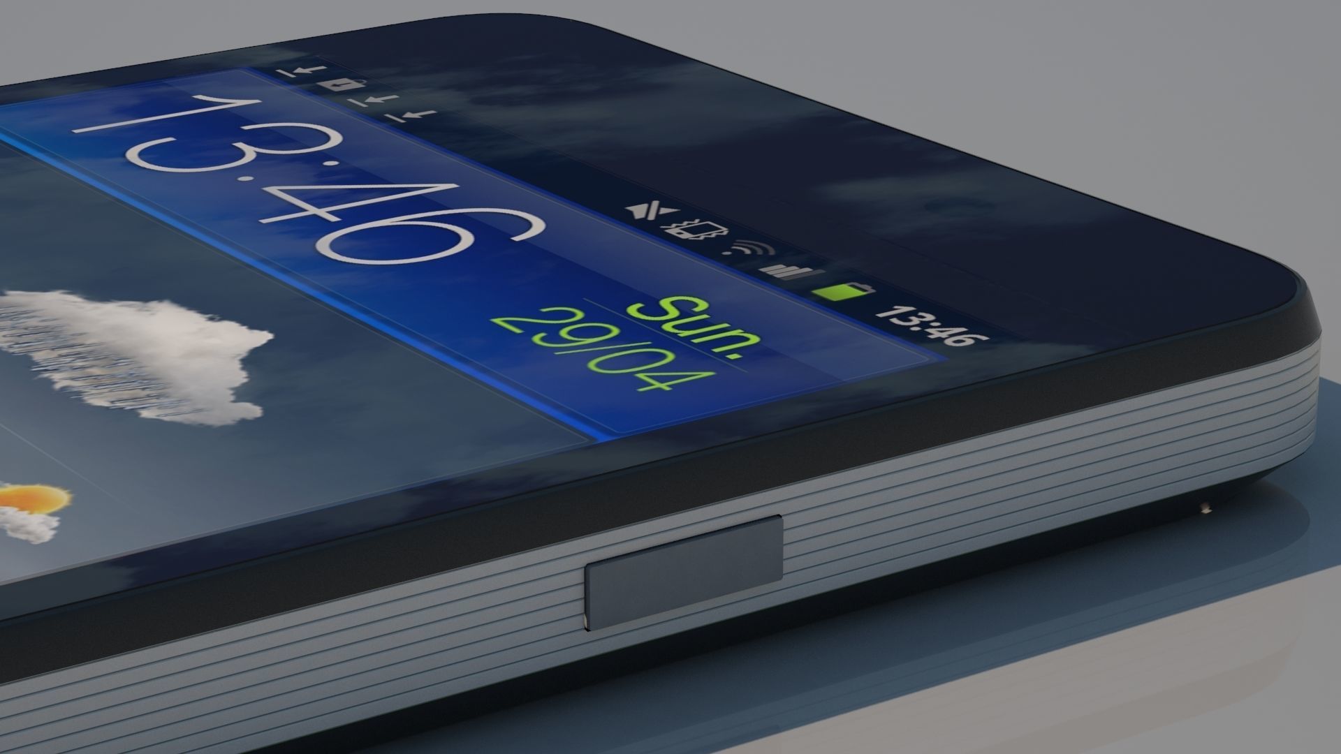 Zopo ZP980 PLUS smatphone Low-poly 3D model_1