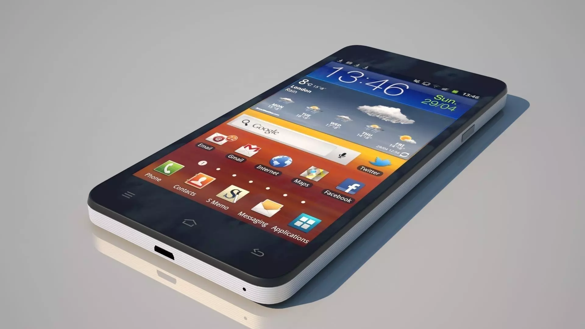 Zopo ZP980 PLUS smatphone Low-poly 3D model_0