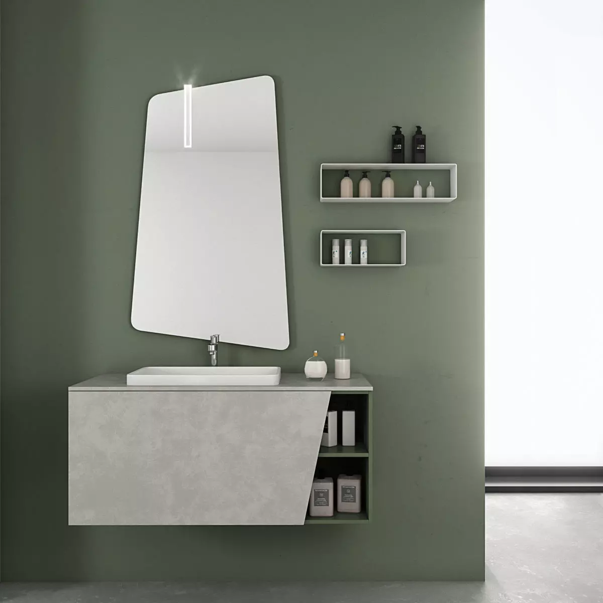 Bathroom furniture set Arcom eLy 3  3D model_0