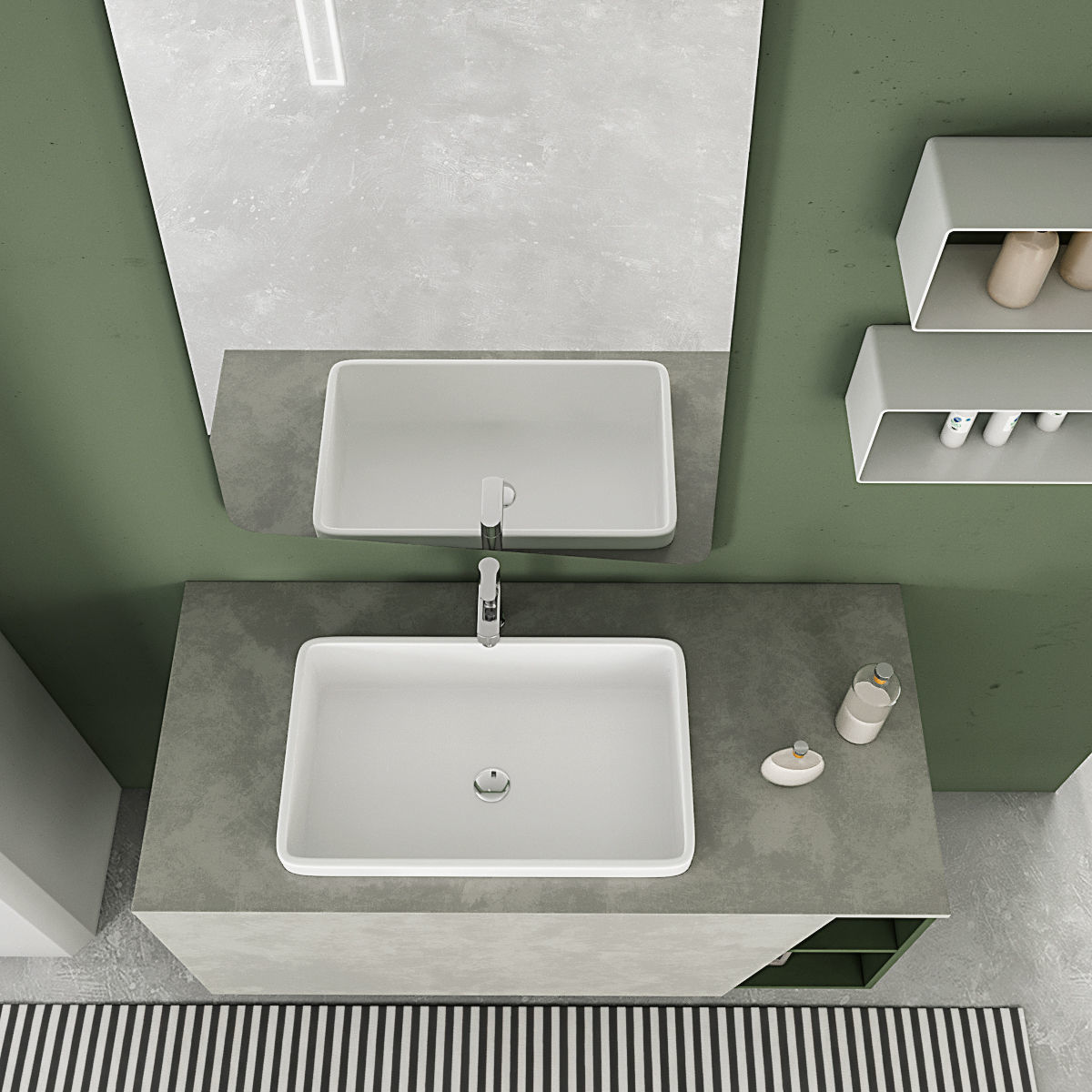 Bathroom furniture set Arcom eLy 3  3D model_1