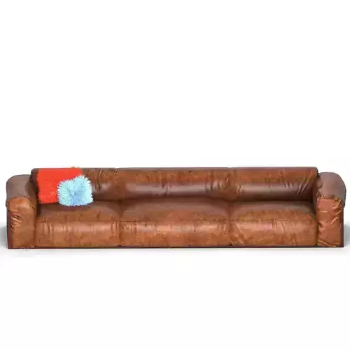 Divan leather sofa - leather sofa