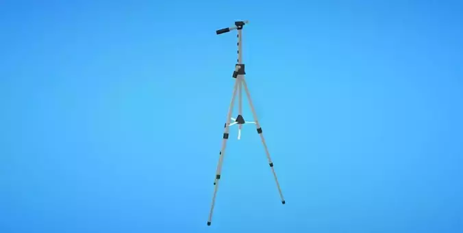 Camera Tripod - Low Poly Low-poly 3D model