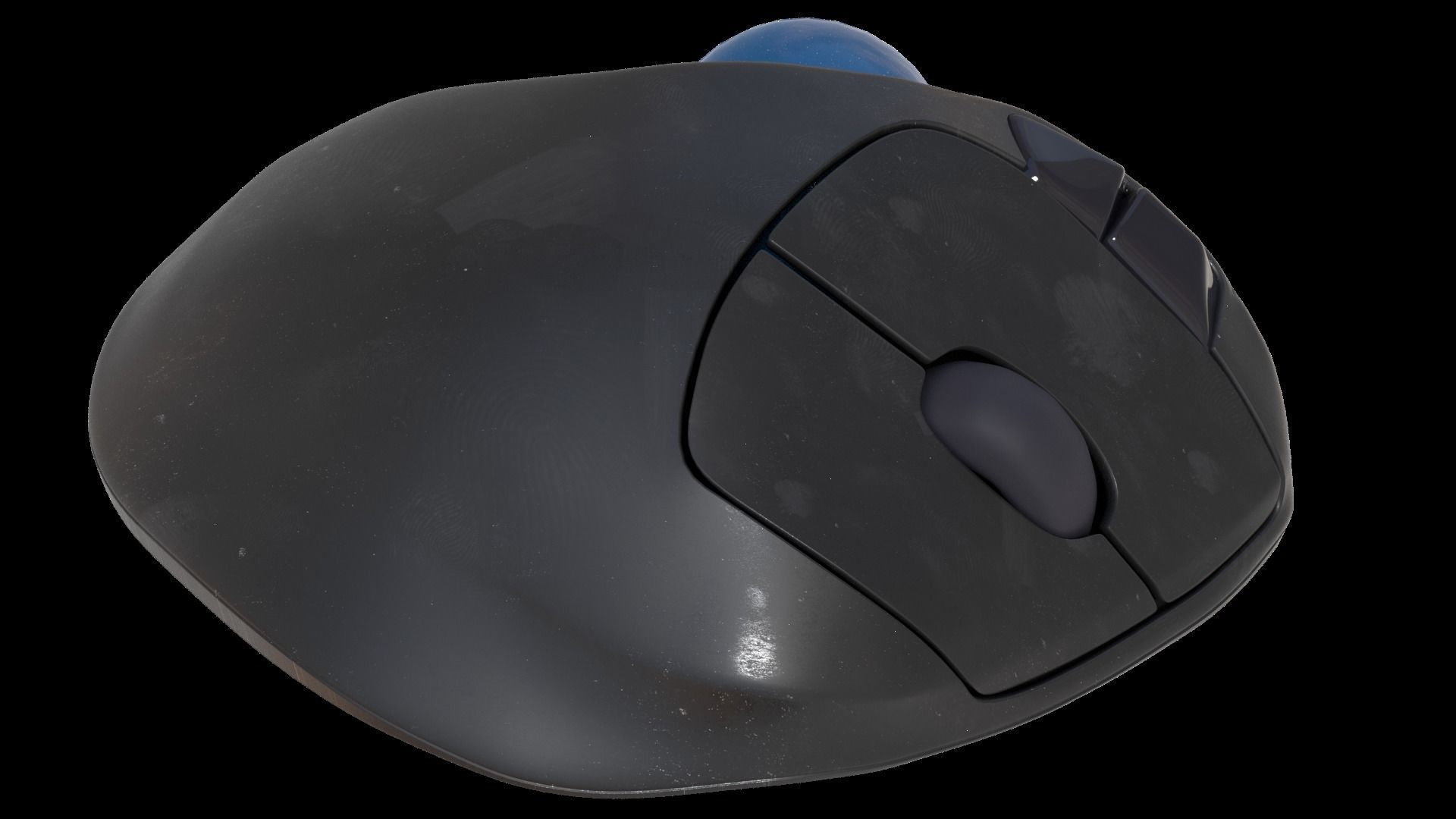 Realistic Logitech Trackball Mouse 3d Model 3D model_1