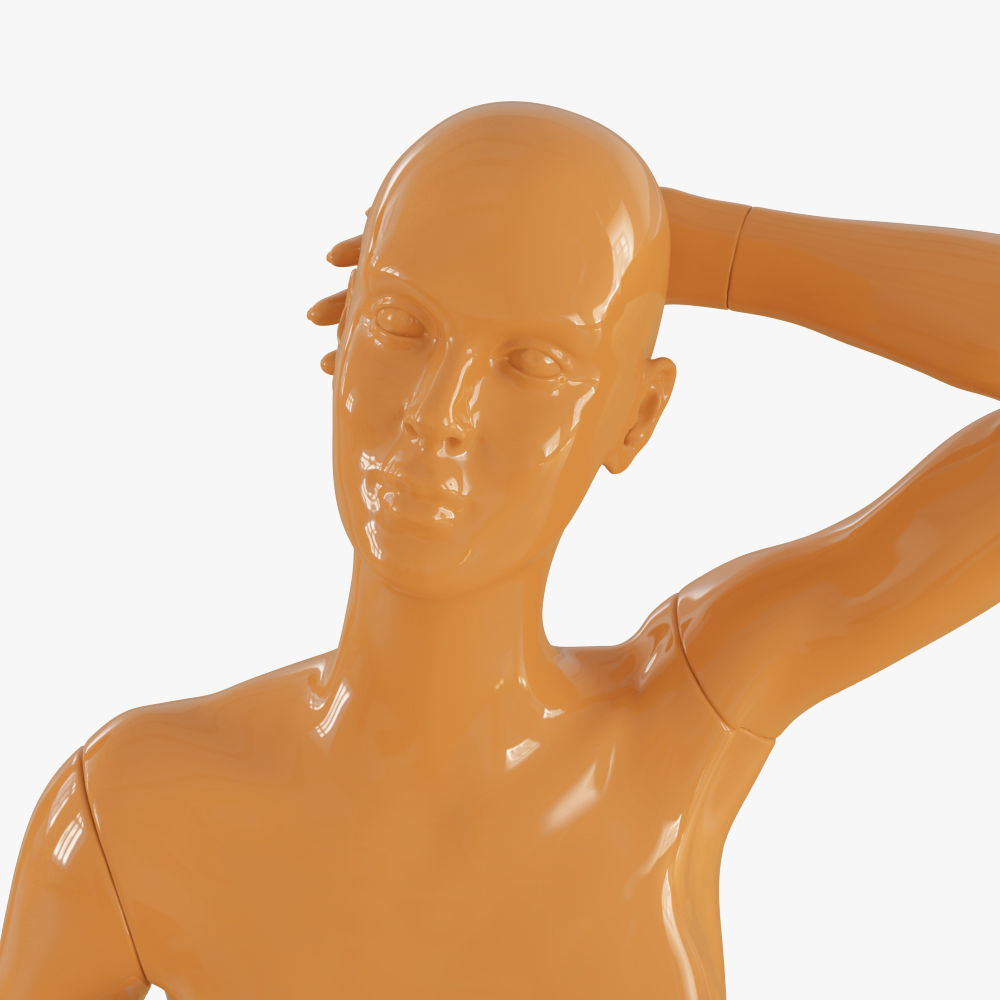 Realistic female mannequin 3D model_11