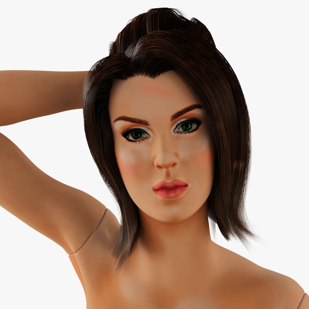 Realistic female mannequin 3D model_6