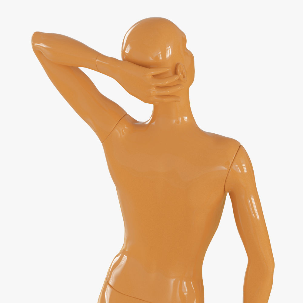 Realistic female mannequin 3D model_13